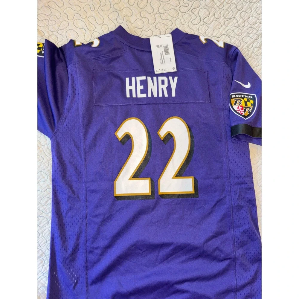 Nike Baltimore Ravens Derrick Henry 22 Youth Jersey Size Large 14/16